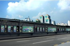 广州市BRT候车亭灯箱广告