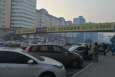黑龙江哈尔滨道里区文库街与教化街交口处天桥单面大牌
