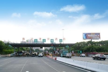 广东广州南沙区南沙港快速北行K17+600高速公路单面大牌
