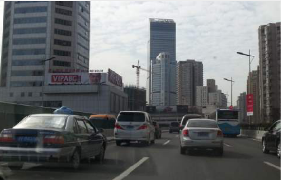 上海嘉定区五角场商圈东方商厦楼顶（四平路）市民广场单面大牌