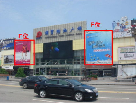 广东珠海香洲区吉大国贸购物广场市民广场单面大牌