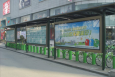 江苏苏州吴中区公共自行车亭街边设施单面大牌
