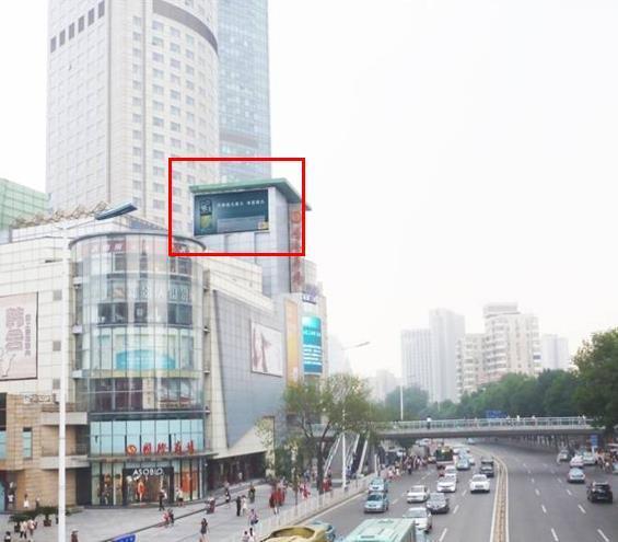 天津和平区南京路国际商场B座顶楼商超卖场单面大牌