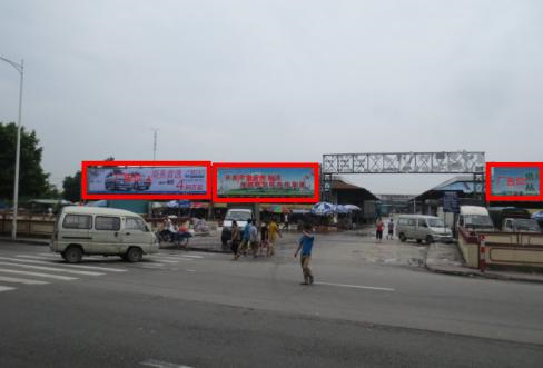 广东广州番禺区105国道谢村综合市场市民广场单面大牌