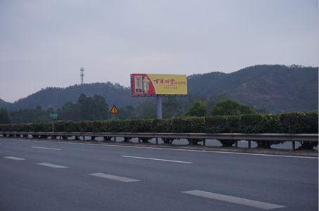 广东惠州博罗县惠河高速K50+700（四角楼收费站）高速公路单面大牌