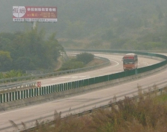 广东梅州河梅高速K1+000（河源往梅州方向）高速公路单面大牌
