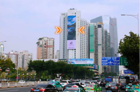 广东广州天河区天河路外经贸大厦银行金融保险LED屏