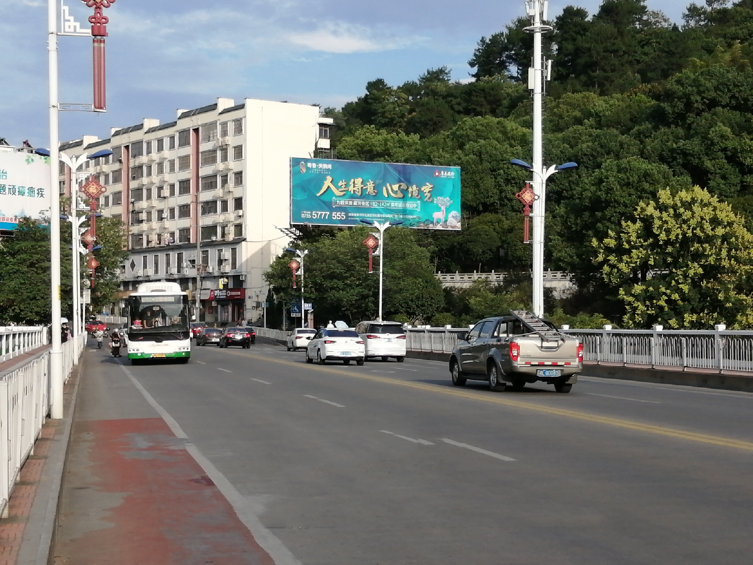 湖南郴州苏仙区苏仙桥桥头城市道路喷绘/写真布