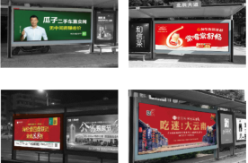 云南昆明站台平面展架公交站亭宣传栏