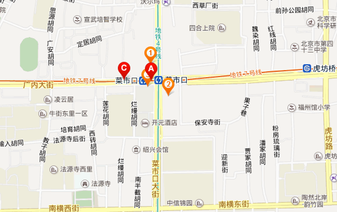 北京全北京7号线菜市口站站厅东侧出站闸机内侧地铁LED屏
