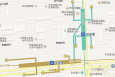 北京全北京6号线平安里站东厅换乘区上行扶梯正对墙面地铁LED屏