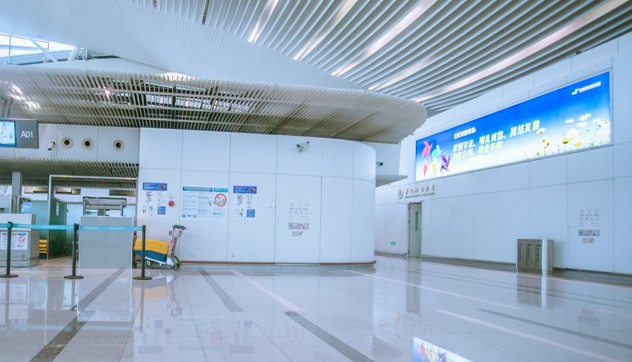 浙江杭州萧山萧山国际机场国际T2出发层办票岛HZ-AP-ID12机场灯箱广告