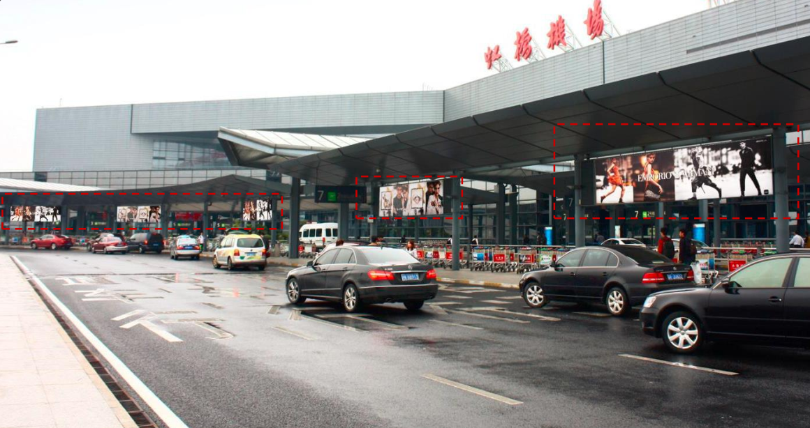 上海长宁区全长宁区虹桥国际机场T2户外出发机场LED屏