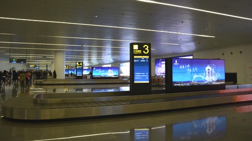 广西南宁全南宁南宁吴圩国际机场国内行李提取厅F1DB-CR1-7机场LED屏