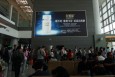 陕西咸阳渭城区西安咸阳国际机场T3两条出发指廊靠近垂头区域的工作间上方机场灯箱广告