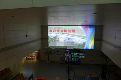 甘肃兰州全兰州中川国际机场T2一层远机位LZC-1N-D038机场灯箱广告