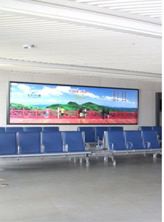 湖南衡阳全衡阳南岳机场到达层远机位候机厅H-F1-D007机场灯箱广告