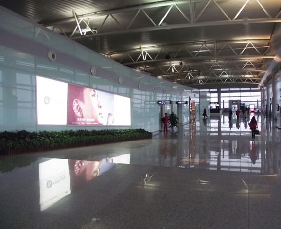 湖南长沙长沙县黄花国际机场国际出港通廊CHH-23J-D012机场灯箱广告