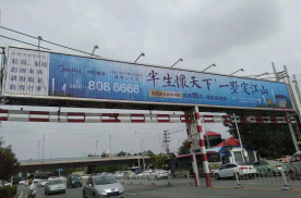 河北邯郸东环与309交叉口（距离东环50米）城市道路多面翻大牌