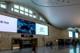 浙江杭州萧山杭州萧山机场T3航站楼安检口上方机场LED屏