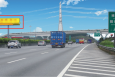 广东佛山G15沈海高速佛开雅瑶服务区（往开平方向左边）高速公路单面大牌