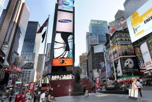 纽约时代广场的广告牌怎么租?看完了然于胸