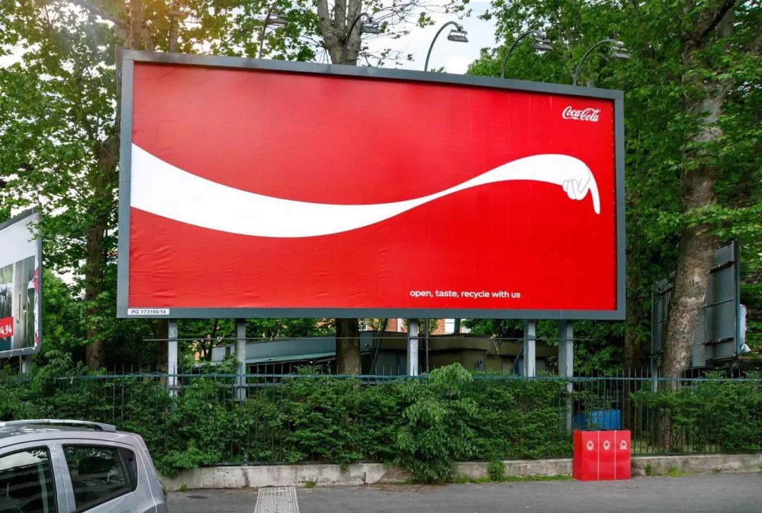 可口可乐创意平面广告：垃圾分类从我做起