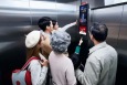 重庆江北区建新北路未来国际社区梯内媒体电梯广告机