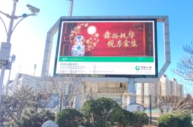 天津滨海新区（滨海开发区）第三大街与黄海路交口城市道路LED屏