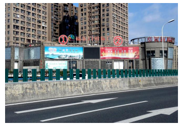 安徽合肥长江西路与西二环交口福乐门广场墙面市民广场单面大牌